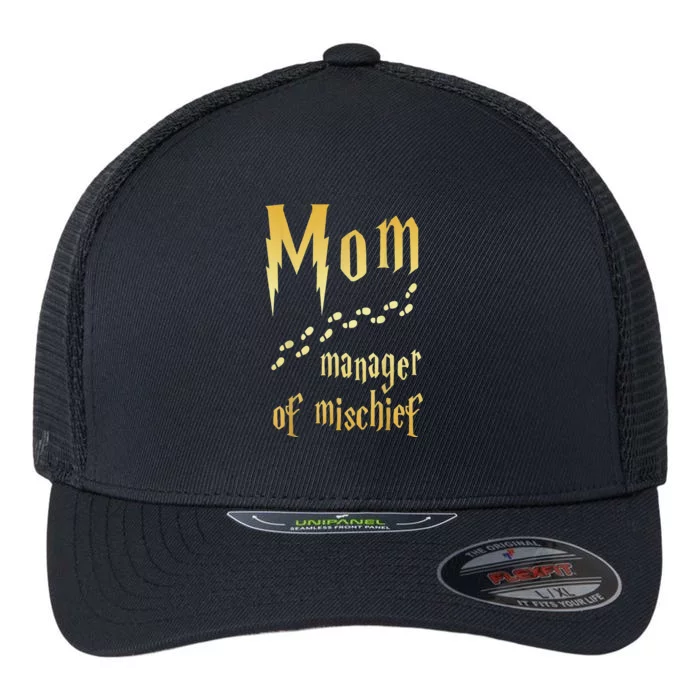 Magical Mom, Manager Of Mischief Flexfit Unipanel Trucker Cap