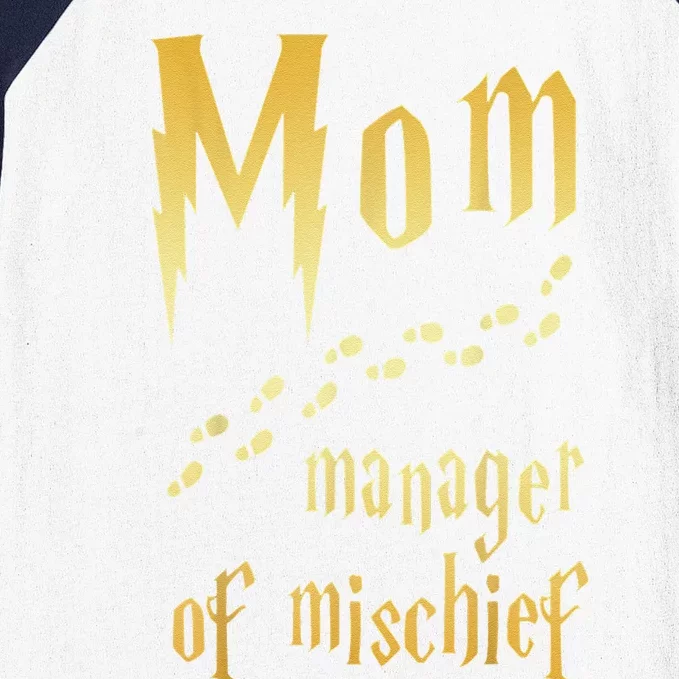 Magical Mom, Manager Of Mischief Baseball Sleeve Shirt