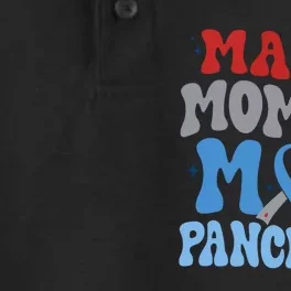 Mama Mommy Mom Pancrease Awareness Dry Zone Grid Performance Polo