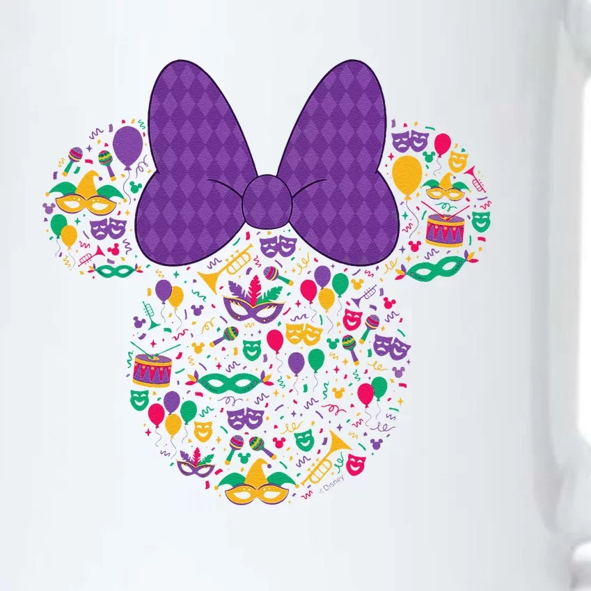 Minnie Mouse Mardi Gras Carnival Holiday Icon Black Color Changing Mug