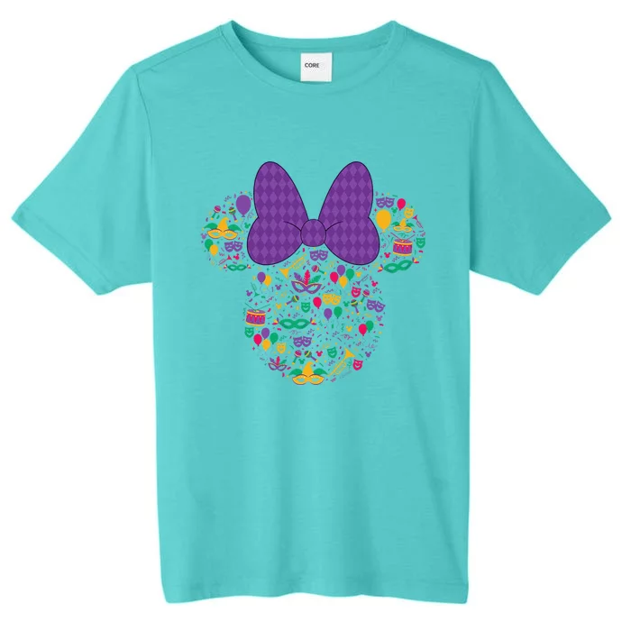 Minnie Mouse Mardi Gras Carnival Holiday Icon ChromaSoft Performance T-Shirt