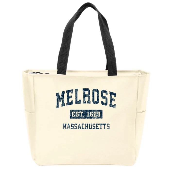 Melrose Massachusetts Ma Vintage Sports Zip Tote Bag