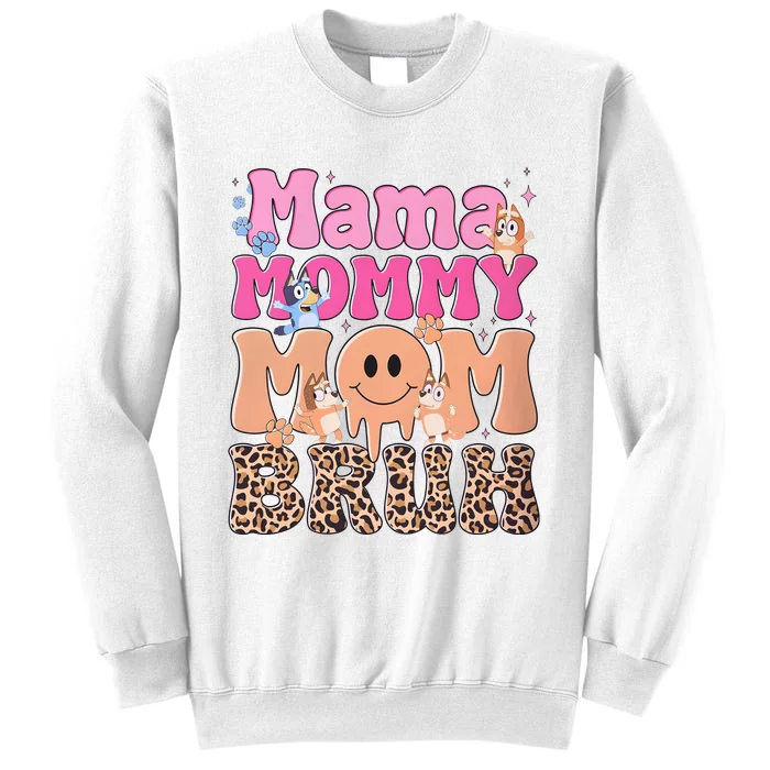 Mama Mommy Mom Bruh Family Matching MotherS Day Sweatshirt