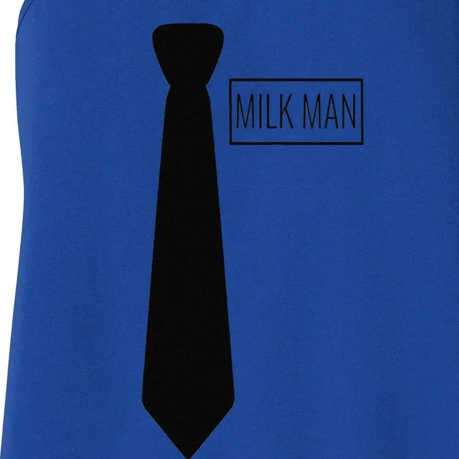 Milk Man Matching Couples Halloween Costume Women's Racerback Tank