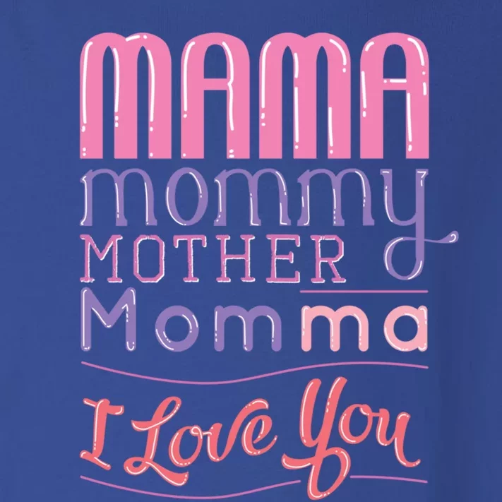 Mama Mommy Mother Momma I Love You Mothersday Gift Toddler Long Sleeve Shirt