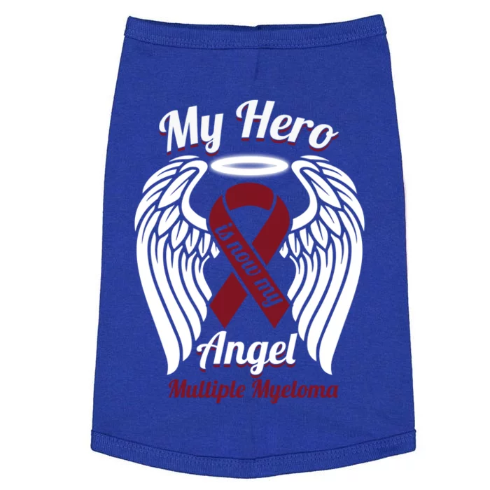 Multiple Myeloma My Hero Is Now My Angel Wings Gift Great Gift Doggie Tank