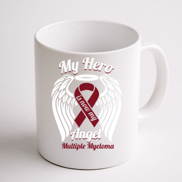 Multiple Myeloma My Hero Is Now My Angel Wings Gift Great Gift Front & Back Coffee Mug