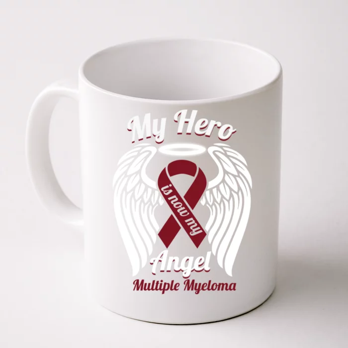 Multiple Myeloma My Hero Is Now My Angel Wings Gift Great Gift Front & Back Coffee Mug