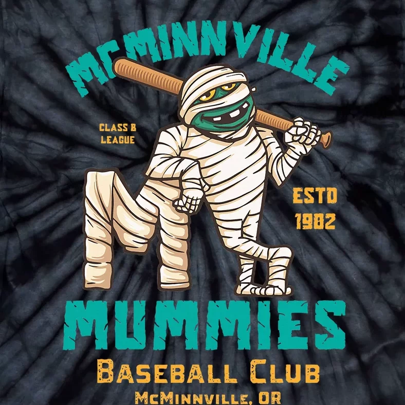 Mcminnville Mummies Minor League Retro Baseball Tie-Dye T-Shirt