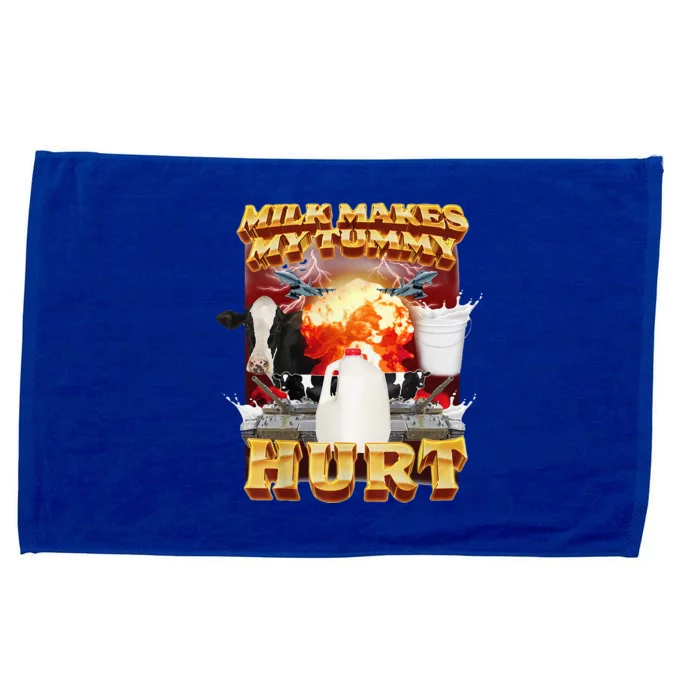 Milk Makes My Tummy Hurt Microfiber Hand Towel