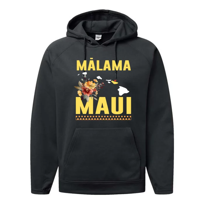 Malama Maui Malama Strong Hawaii Performance Fleece Hoodie