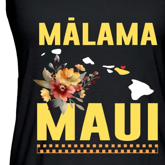 Malama Maui Malama Strong Hawaii Ladies Essential Flowy Tank