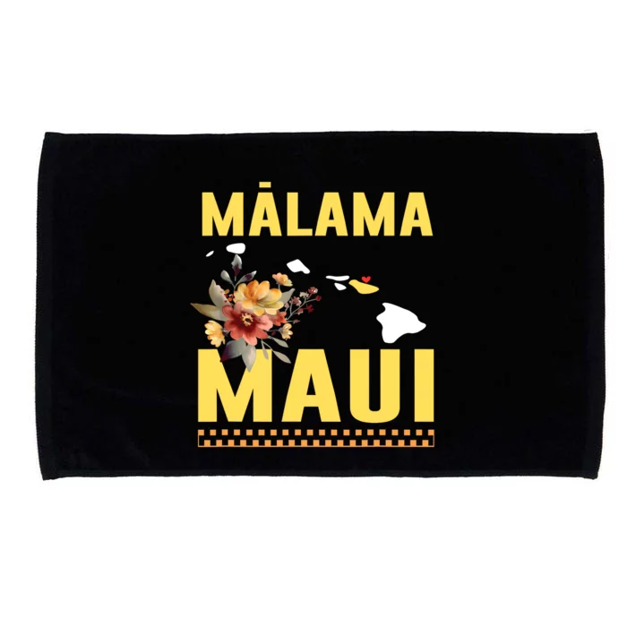 Malama Maui Malama Strong Hawaii Microfiber Hand Towel