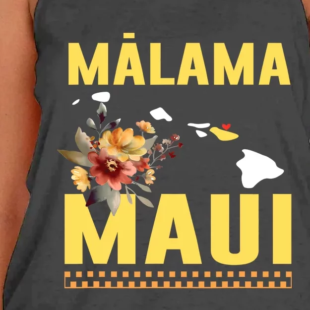 Malama Maui Malama Strong Hawaii Women's Knotted Racerback Tank