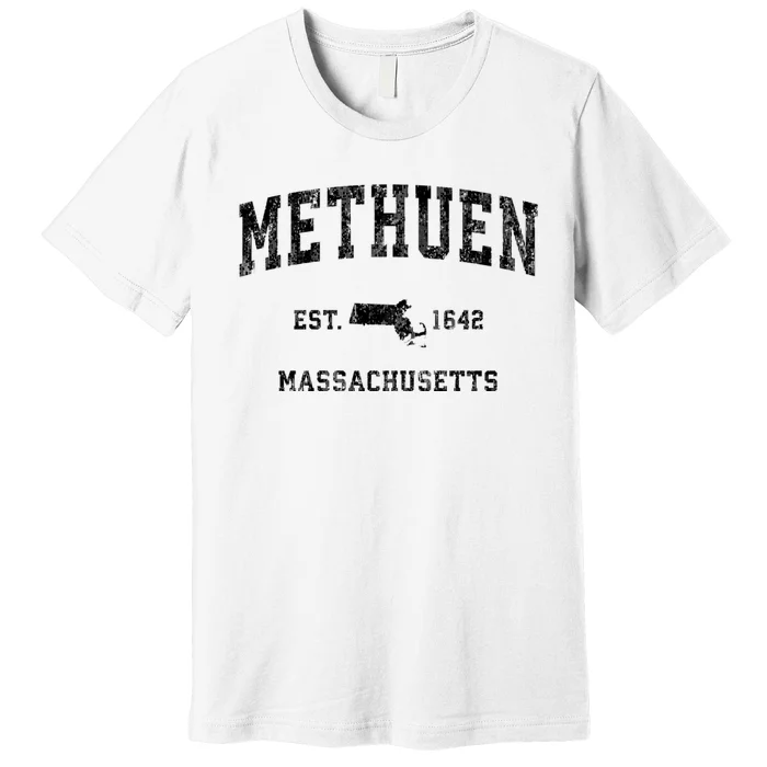 Methuen Massachusetts Ma Vintage Established Athletic Sports Design Premium T-Shirt