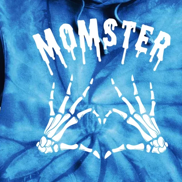 Momster Mommy Mother Monster Halloween Matching Costume Gift Funny Gift Tie Dye Hoodie