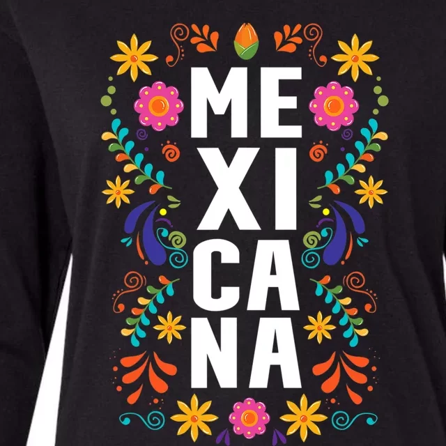 Mexicana Mexico Womens Cotton Relaxed Long Sleeve T-Shirt