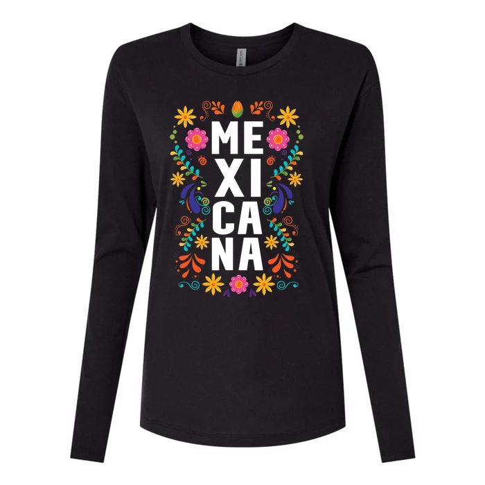 Mexicana Mexico Womens Cotton Relaxed Long Sleeve T-Shirt