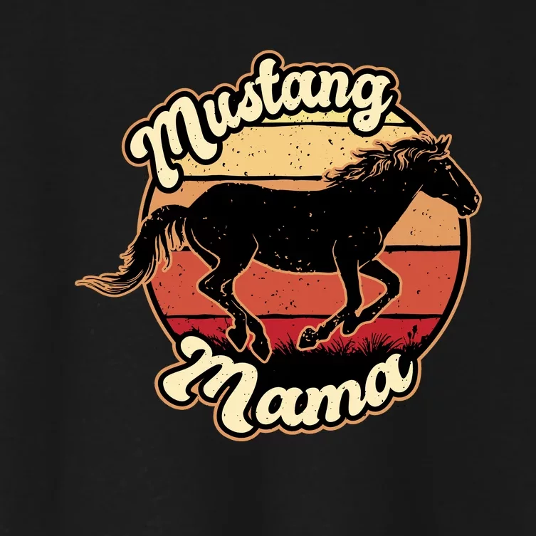 Mustang Mama Women's Crop Top Tee