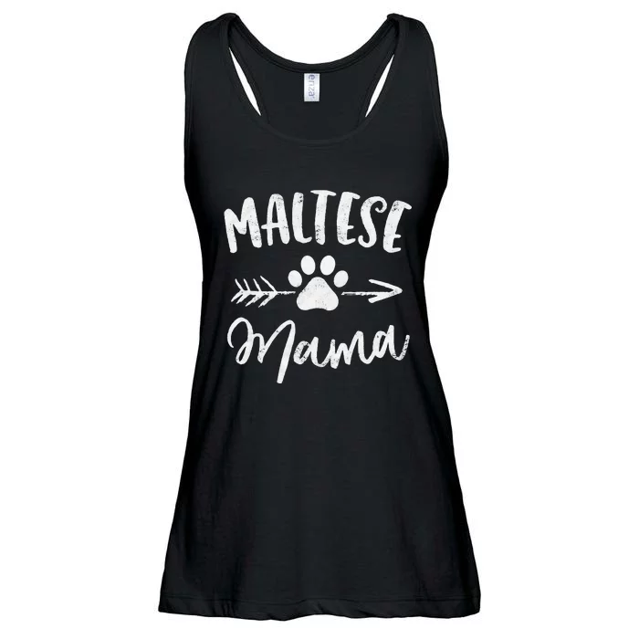 Maltese Mama Maltese Lover Owner Gifts Dog Mom Ladies Essential Flowy Tank