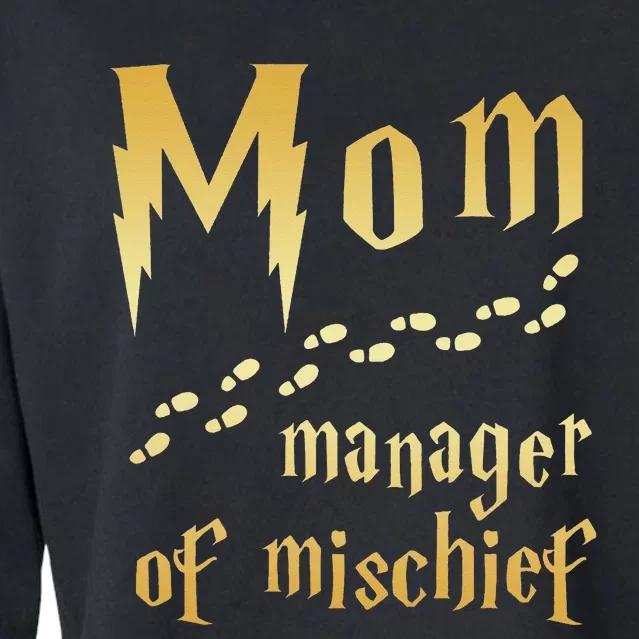 Magical Mom Manager Of Mischief Cropped Pullover Crew