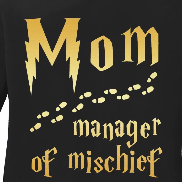 Magical Mom Manager Of Mischief Ladies Long Sleeve Shirt