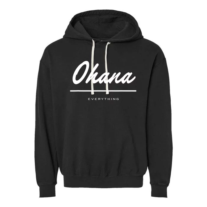 McKenzie Milton Merch Ohana Over Everything White Garment-Dyed Fleece Hoodie