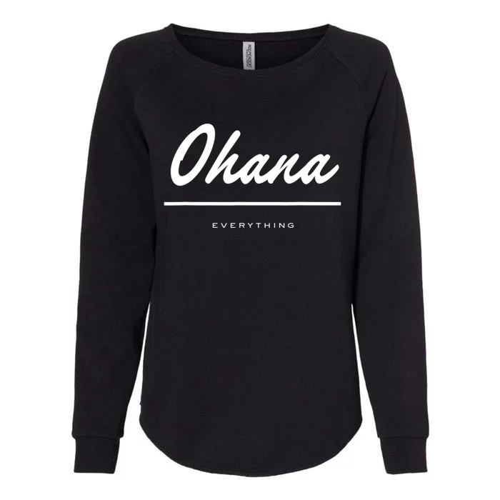 McKenzie Milton Merch Ohana Over Everything White Womens California Wash Sweatshirt