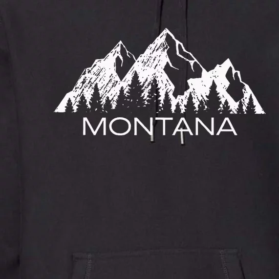 Montana Montana Mountain Gift Cool Montana Premium Hoodie