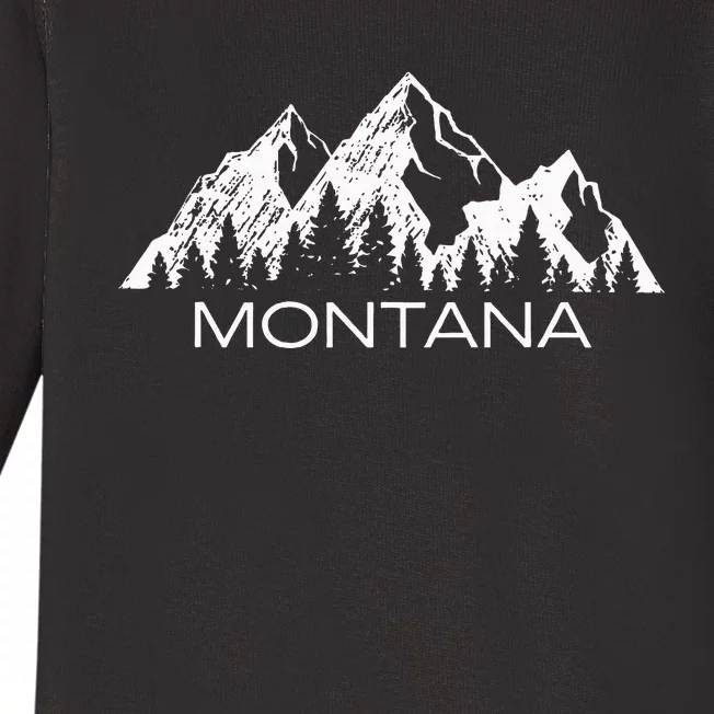 Montana Montana Mountain Gift Cool Montana Baby Long Sleeve Bodysuit