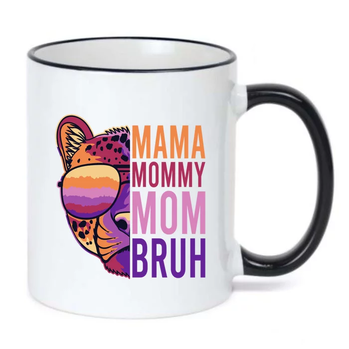 Mama Mommy Mom Bruh Lion Gift Black Color Changing Mug