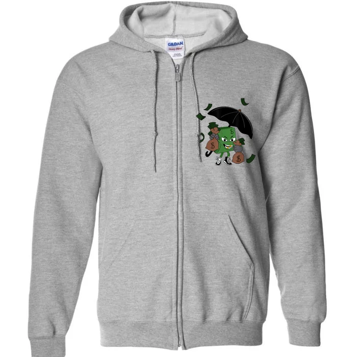 Money Man Money Bag Full Zip Hoodie