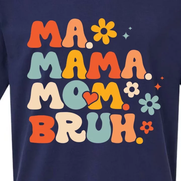 Ma Mama Mom Bruh Sueded Cloud Jersey T-Shirt