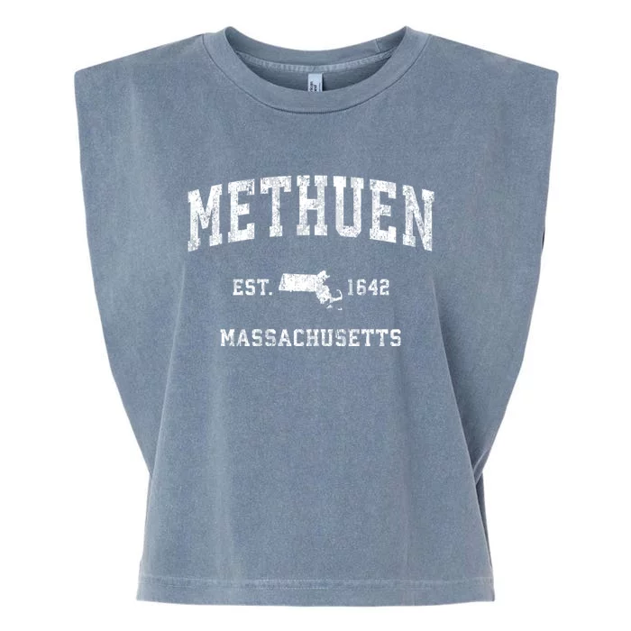 Methuen Massachusetts Ma Vintage Athletic Sports Garment-Dyed Women's Muscle Tee