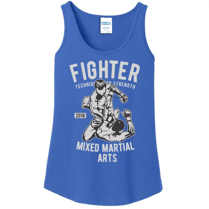 Mma Mixed Martial Art Fighter Gift Ladies Essential Tank