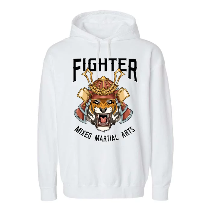 Mma Mixed Martial Arts Tiger Cage Fighter Free Fighter Funny Gift Garment-Dyed Fleece Hoodie