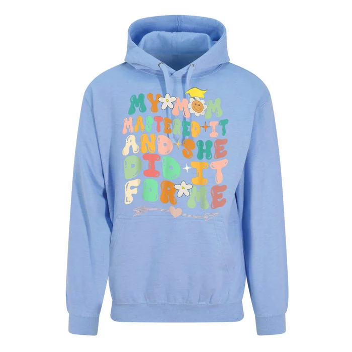 My Mom Mastered It And She Did It For Me Graduation Outfit Unisex Surf Hoodie