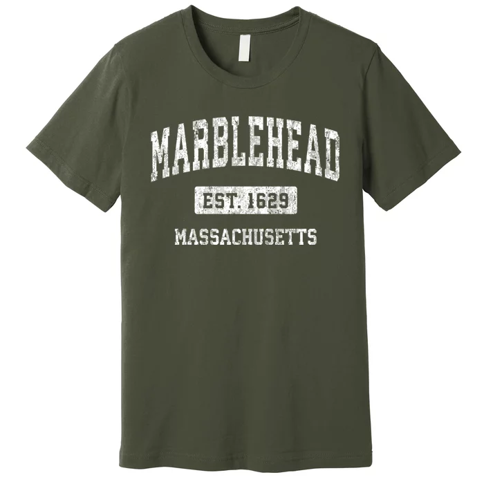 Marblehead Massachusetts Ma Vintage Sports Established Premium T-Shirt