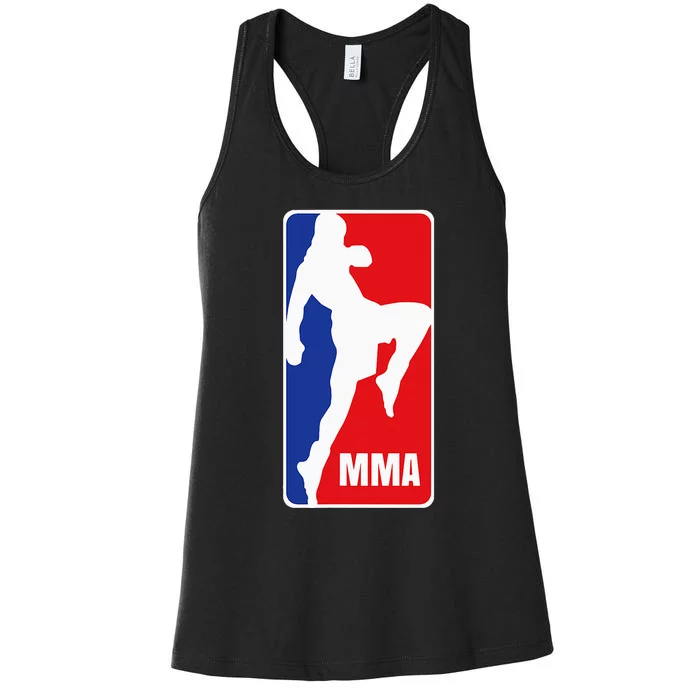 Mma Mixed Martial Arts Retro Fighting Women's Racerback Tank