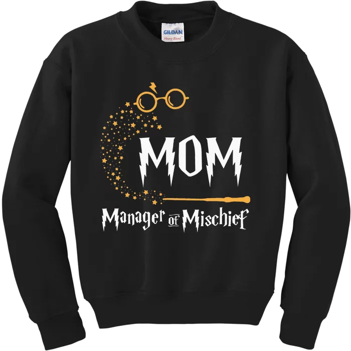 Magical Mom Manager of Mischief Mother's Day Kids Sweatshirt