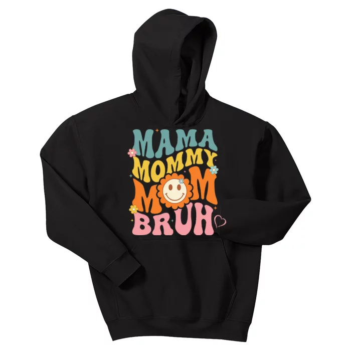 Mama Mommy Mom Bruh mom mother Kids Hoodie