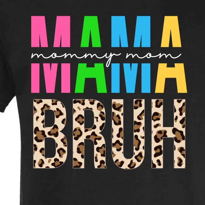 Mama Mommy Mom Bruh Cheetah Print Garment-Dyed Heavyweight T-Shirt