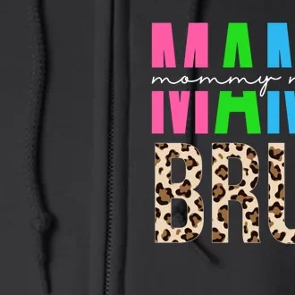 Mama Mommy Mom Bruh Cheetah Print Full Zip Hoodie