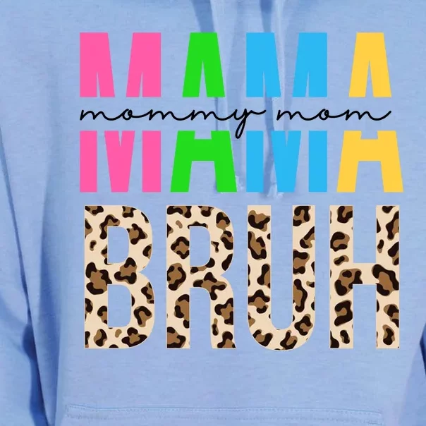 Mama Mommy Mom Bruh Cheetah Print Unisex Surf Hoodie