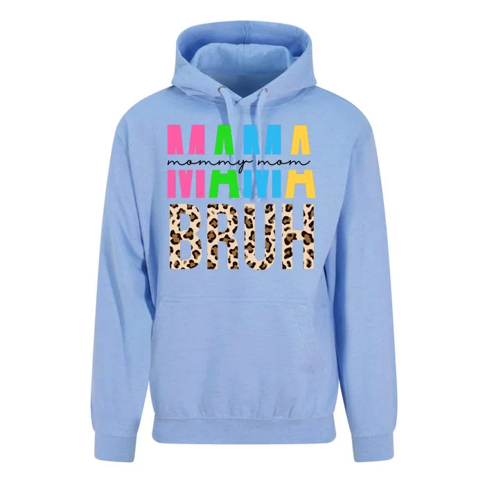 Mama Mommy Mom Bruh Cheetah Print Unisex Surf Hoodie