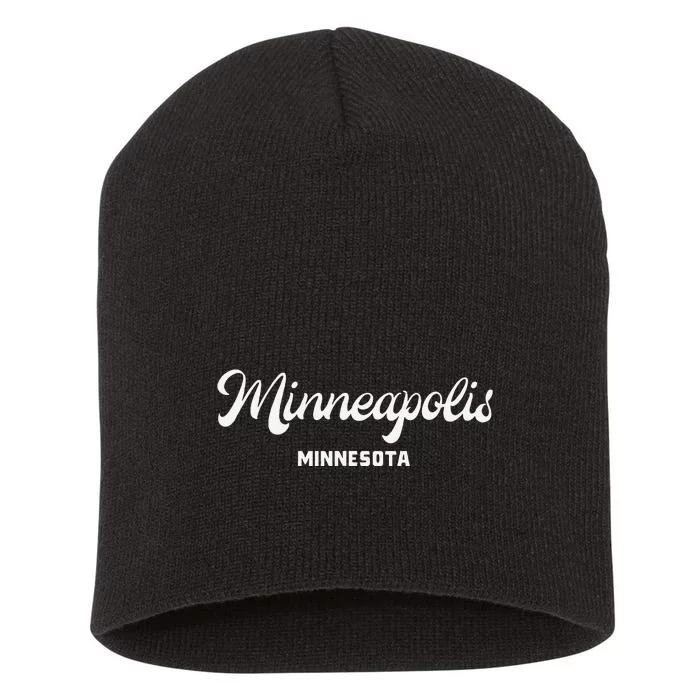 Minneapolis Minnesota Short Acrylic Beanie