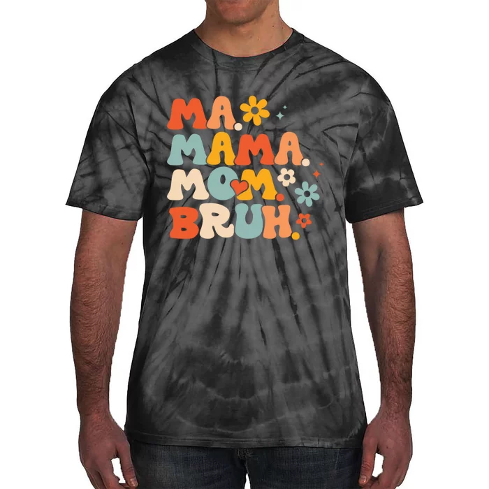 Ma Mama Mom Bruh Vintage Retro Tie-Dye T-Shirt