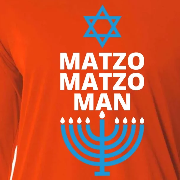 Matzo Matzo Man Hanukkah Cooling Performance Long Sleeve Crew