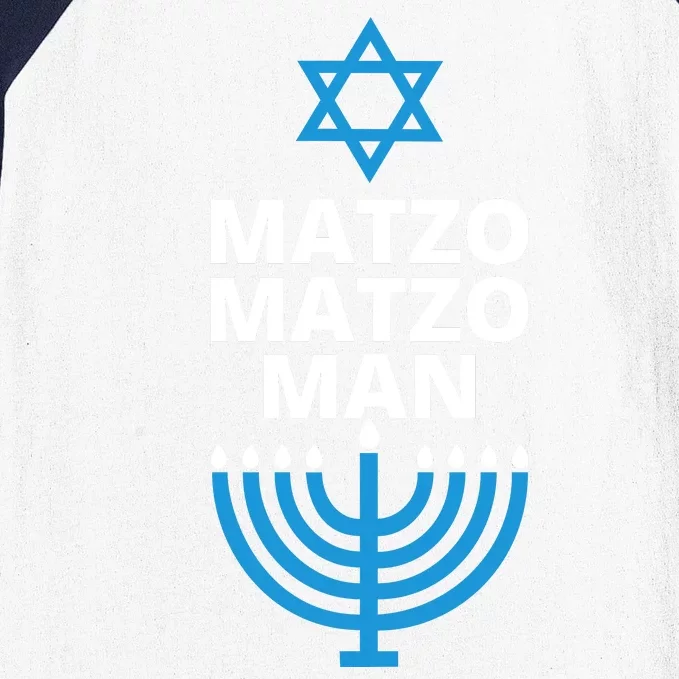 Matzo Matzo Man Hanukkah Baseball Sleeve Shirt