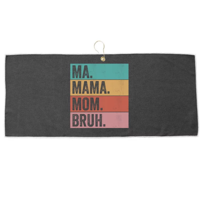 Ma Mama Mom Bruh Vintage Retro Large Microfiber Waffle Golf Towel